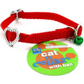 Rhinestone Heart Cat Collar with Bell